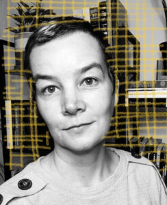 DJ Steena with short hair looking directly at the camera