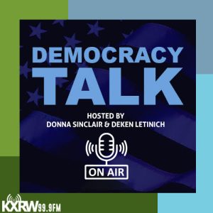 Democracy Talk logo for KXRW