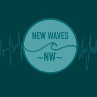New Waves circle logo with a wave line in the center